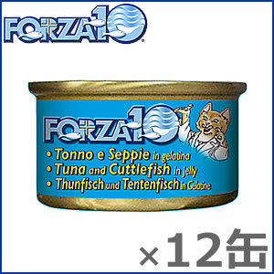 フォルツァ10キャットフード メンテナンス モイストウェット マグロ&イカ 85g×12缶 アレルギー対応 無添加 猫用品/ねこグッズ/ペットグッズ/ペット用品