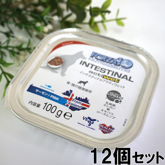 フォルツァ10 ドッグフード アクティウェット インテスティナルアクティブ 100g×12個 伊藤のトラブル用食事療法食/無添加/アレルギー対応