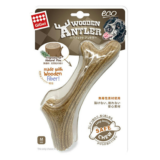 GiGwi パーフェクトアントラー M 犬 噛む おもちゃ 鹿角形状 無香料 天然松の香り