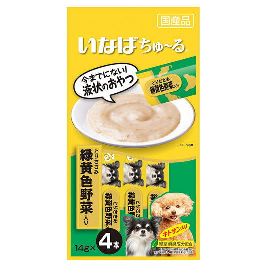 いなば ちゅ~る とりささみ 緑黄色野菜入り ちゅーる 犬 おやつ 国産