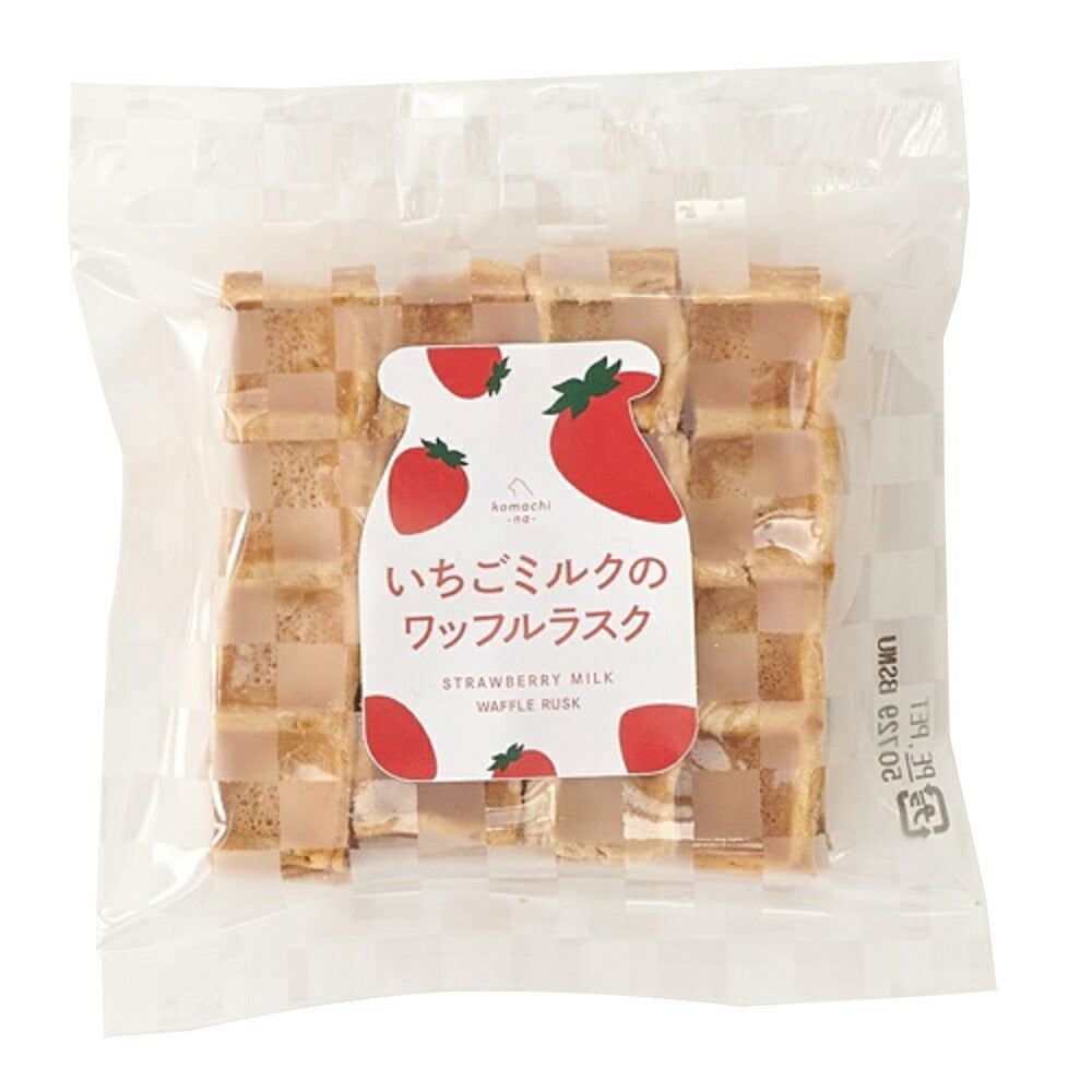 komachi-na- (こまちな) いちごミルクのワッフルラスク 1枚