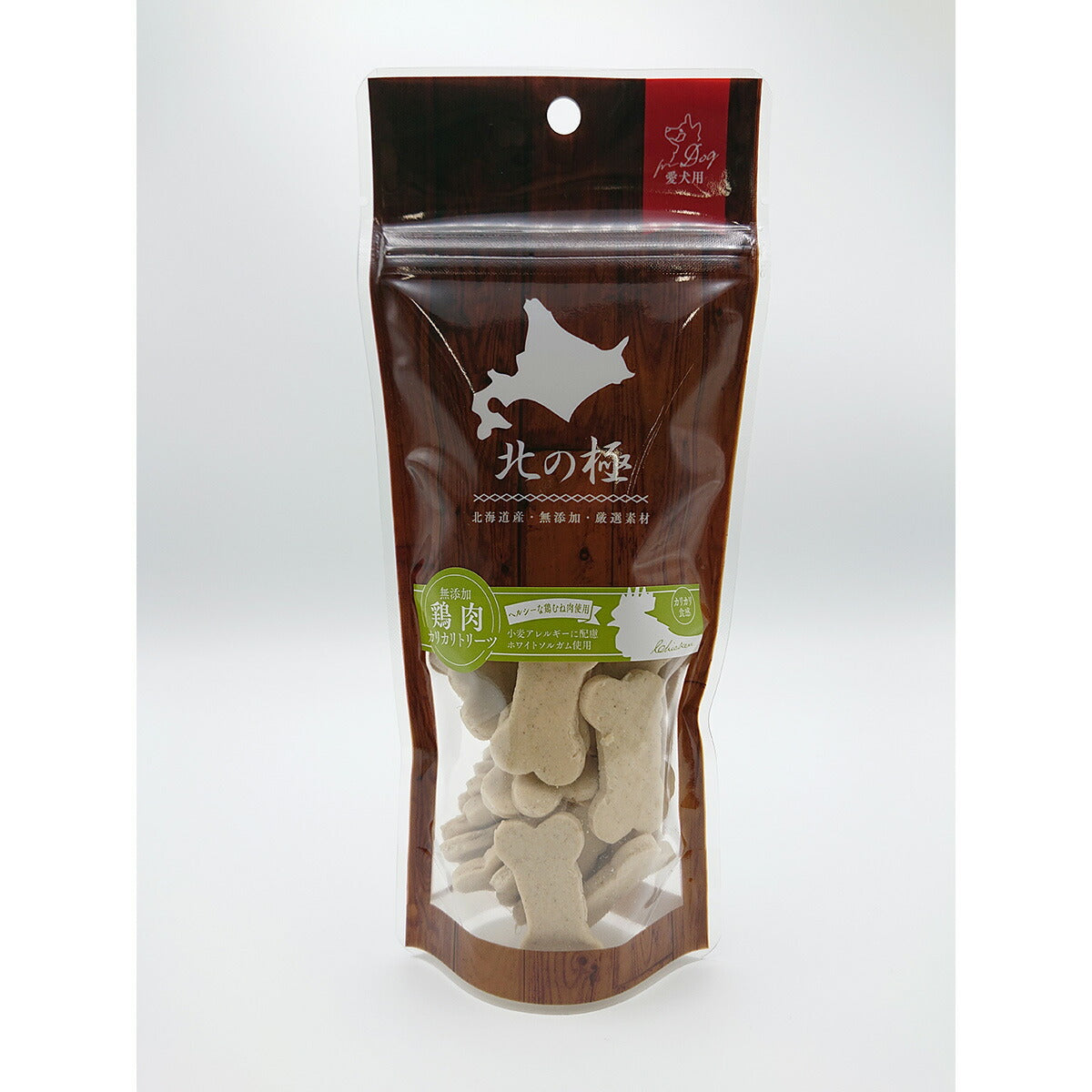 北の極 犬のおやつ 鶏肉カリカリトリーツ 80g 無添加 国産 北海道産
