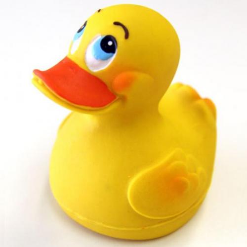 ランコ LANCO ダッキー イエロー 犬 おもちゃ ラテックストイ 音が鳴る アヒル 柔らかい