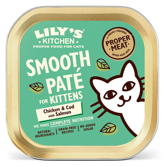 リリーズキッチン キャットフード ウエットフード 子猫用チキン&タラのパテ 85g 無添加 猫缶