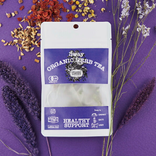 O・R・P オーガニックガーデン 3wayオーガニックハーブティー ヘルシーサポート 4パック 犬 猫 ティーバッグ ノンカフェイン 無添加 有機栽培 有機JAS デトックス