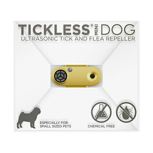 TICKLESS チックレス USBミニ ゴールド 虫除け 薬品不使用 ノミ・ダニ対策 安全 超音波 充電式 繰り返し使える
