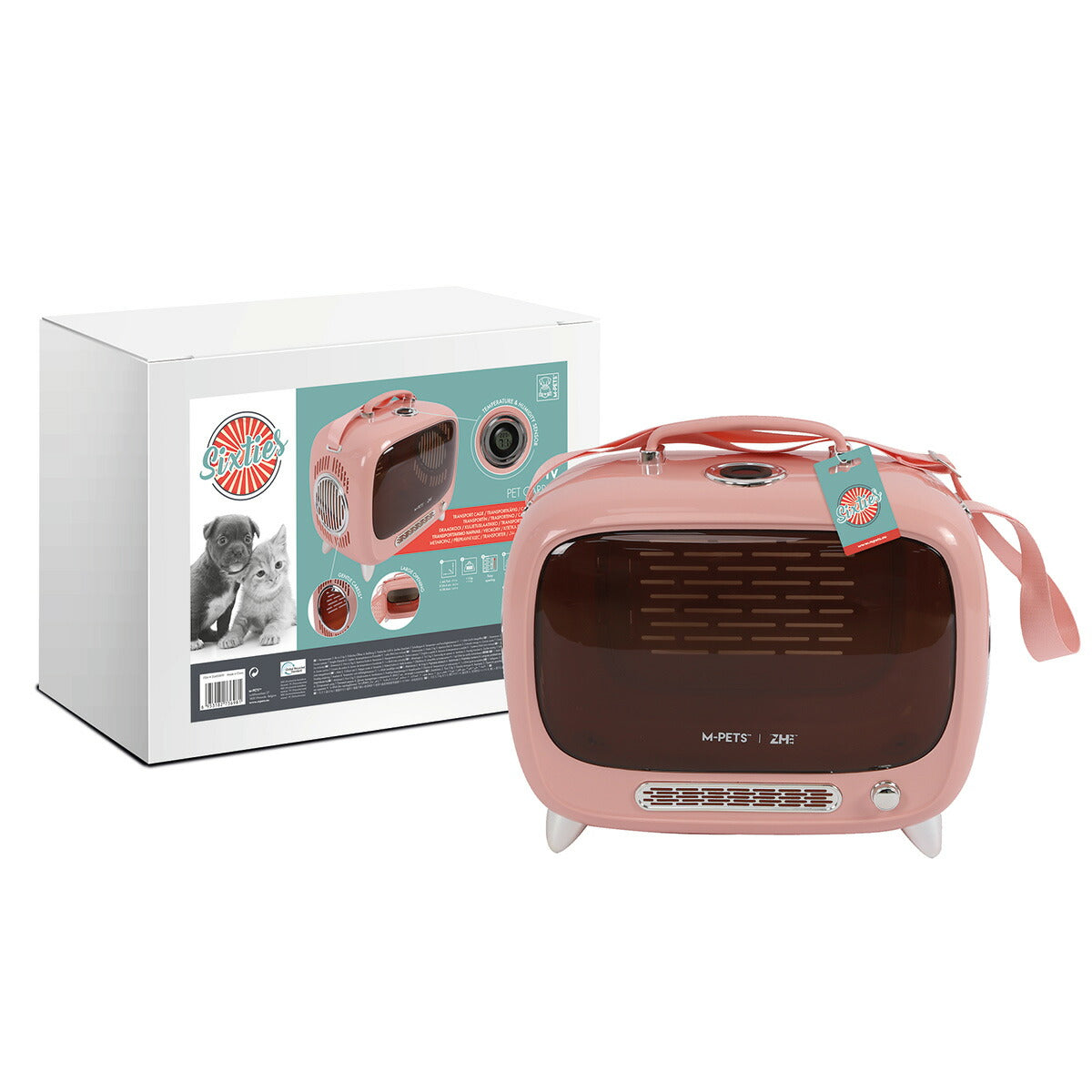 M-PETS エムペッツ TVペットキャリー ピンク【送料無料】