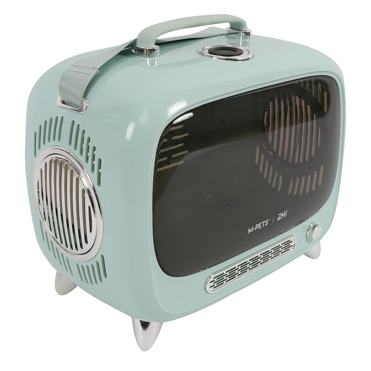 M-PETS エムペッツ TVペットキャリー ブルー【送料無料】