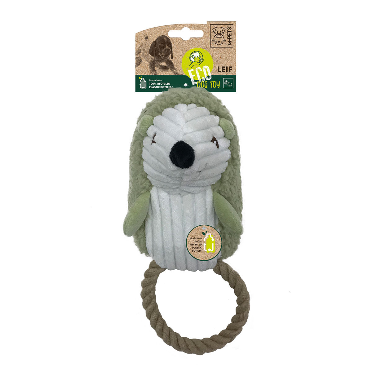 M-PETS エムペッツ ECOドッグトイ ハリネズミのレイフ