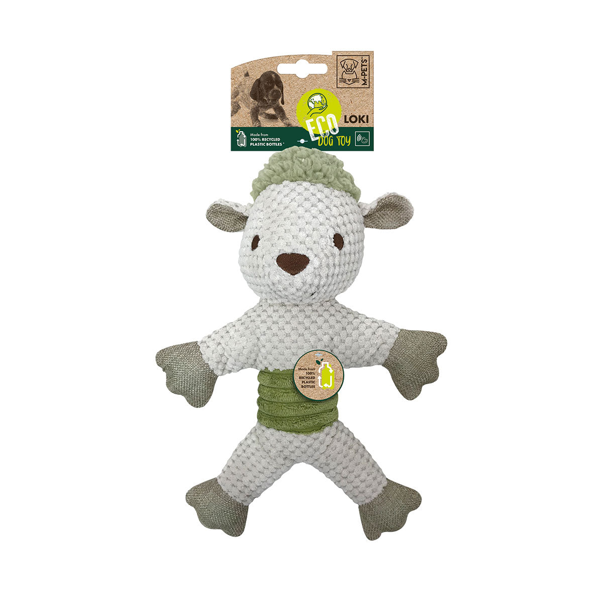 M-PETS エムペッツ ECOドッグトイ ヒツジのロキ