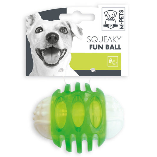 M-PETS エムペッツ PLAYドッグトイ スクィキーファンボール グリーン