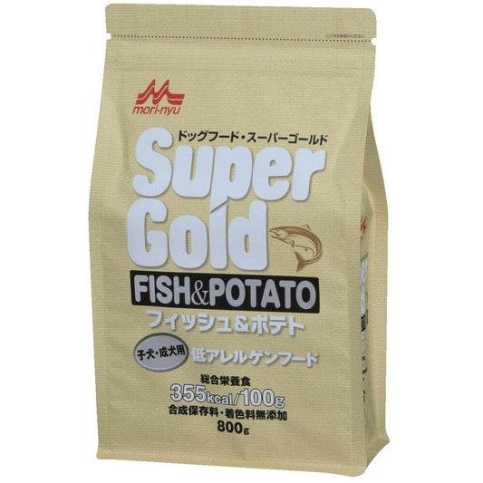 森乳サンワールド スーパーゴールド フィッシュ&ポテト 子犬・成犬用 800g 犬用品/ペットグッズ/ペット用品