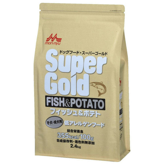 森乳サンワールド スーパーゴールド フィッシュ&ポテト 子犬・成犬用 2.4kg 犬用品/ペットグッズ/ペット用品