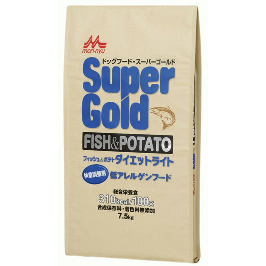 森乳サンワールド スーパーゴールド フィッシュ&ポテト ダイエットライト 7.5kg 犬用品/ペットグッズ/ペット用品 送料無料