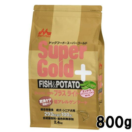 スーパーゴールド フィッシュ&ポテト プラス ライト 肥満ケア用・関節ケア用 低アレルゲンフード 800g