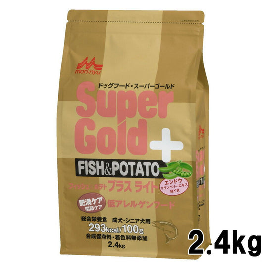 スーパーゴールド フィッシュ&ポテト プラス ライト 肥満ケア用・関節ケア用 低アレルゲンフード 2.4kg