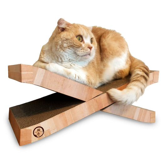 猫壱 バリバリベッド X 猫 爪とぎ 爪みがき ダンボール 両面