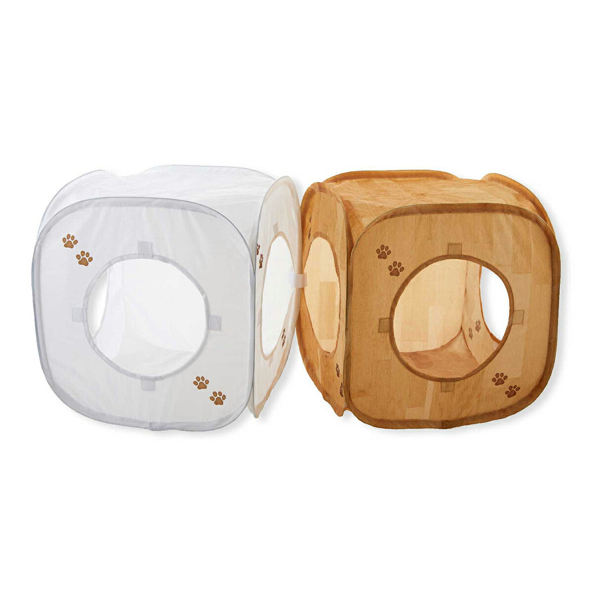 猫壱 キャットプレイキューブ 木目柄