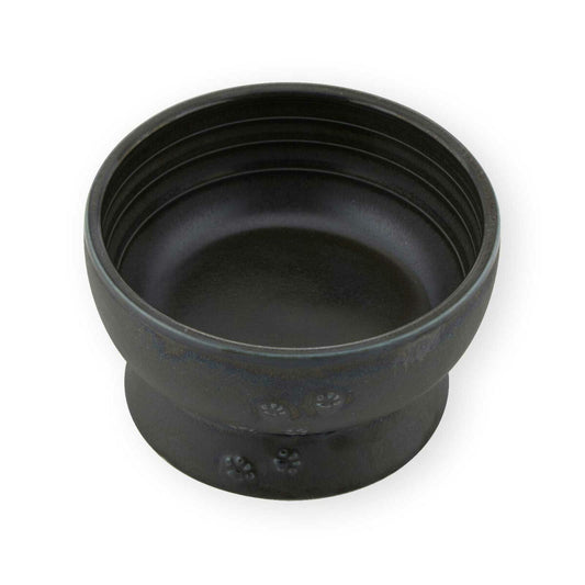 猫壱 ハッピーダイニング 猫用 脚付ウォーターボウル 日本製 ブラック 食器 陶器 水飲み