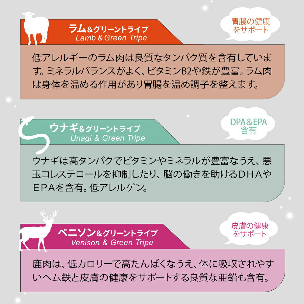ニュートライプ ピュア ドッグフード ウェットフード ウナギ&グリーントライプ 185g×24缶セット【送料無料】 無添加 缶
