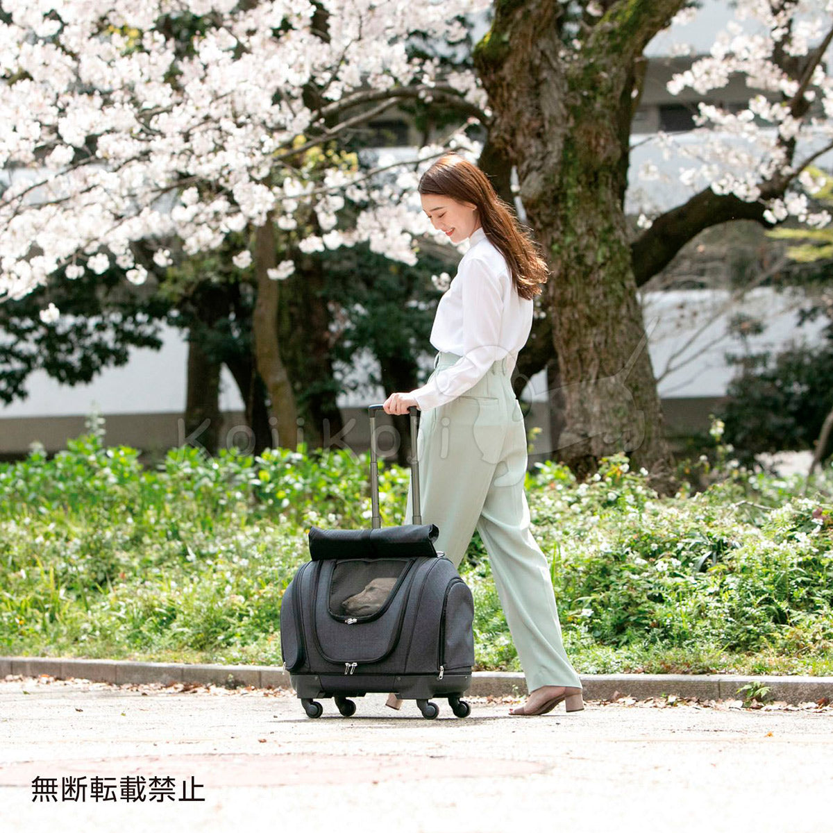 OPPO オッポ Pet Carrier muna CS ペットキャリア ミュナ ネイビーブラック 犬 猫 ペットキャリー キャスター付き リュック バッグ カート 4WAY 布製 撥水 メッシュ