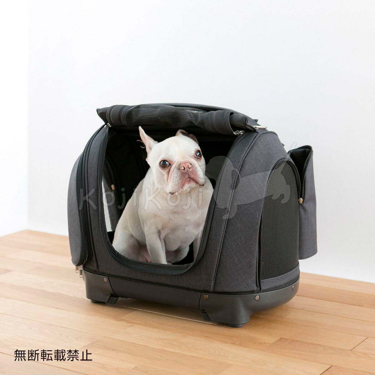 OPPO オッポ Pet Carrier muna CS ペットキャリア ミュナ ネイビーブラック 犬 猫 ペットキャリー キャスター付き リュック バッグ カート 4WAY 布製 撥水 メッシュ