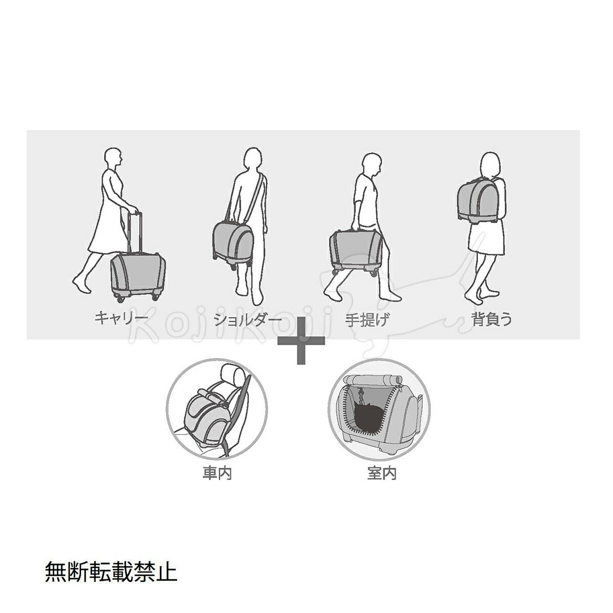 OPPO オッポ Pet Carrier muna CS ペットキャリア ミュナ ネイビーブラック 犬 猫 ペットキャリー キャスター付き リュック バッグ カート 4WAY 布製 撥水 メッシュ