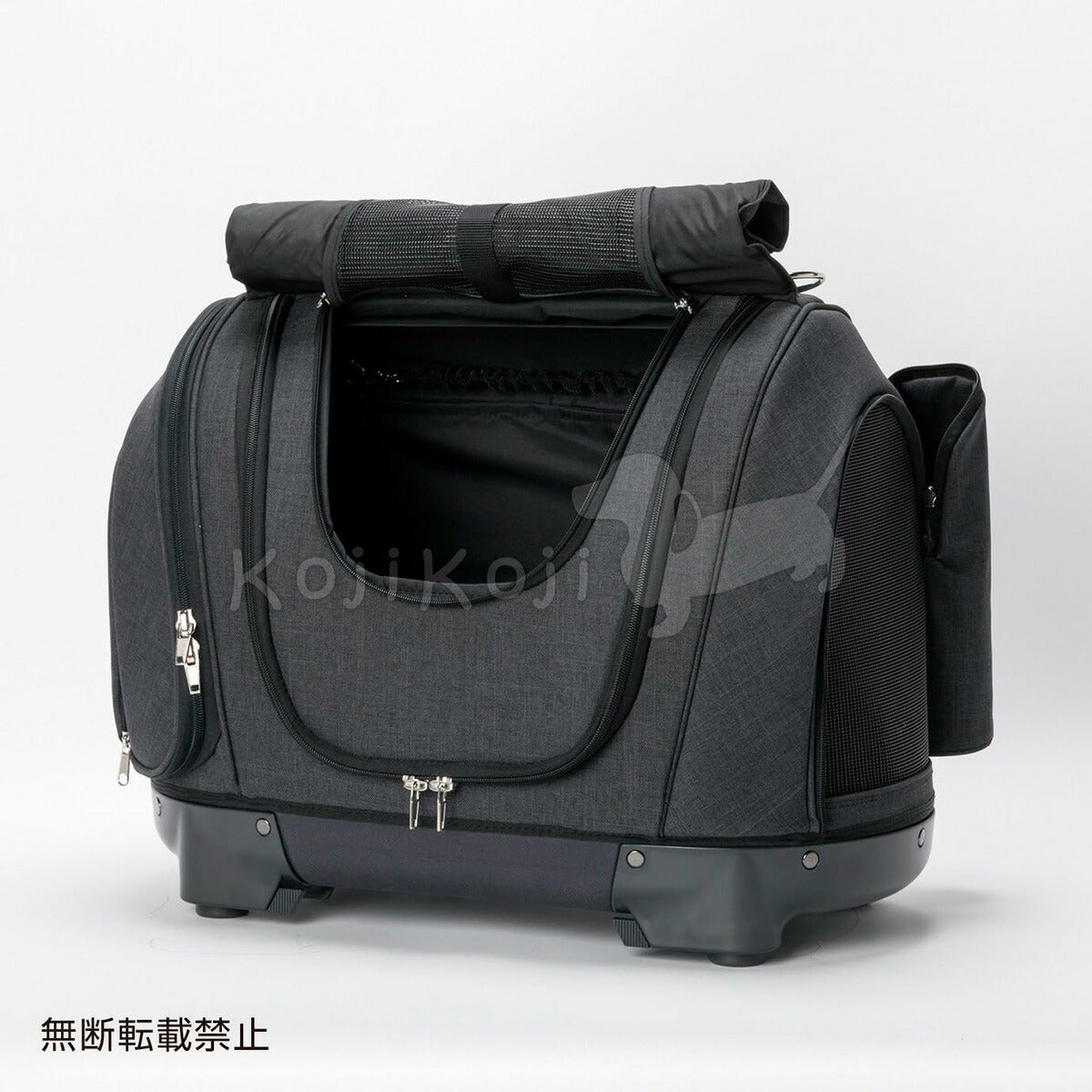 OPPO オッポ Pet Carrier muna CS ペットキャリア ミュナ ネイビーブラック 犬 猫 ペットキャリー キャスター付き リュック バッグ カート 4WAY 布製 撥水 メッシュ