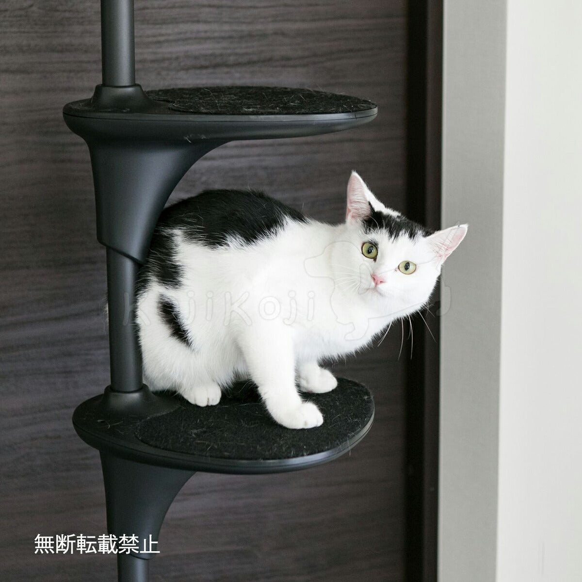 OPPO オッポ キャットフォレスト用オプション ステップシェルフ StepShelf L ブラック 猫 キャットタワー パーツ カスタマイズ 猫用品