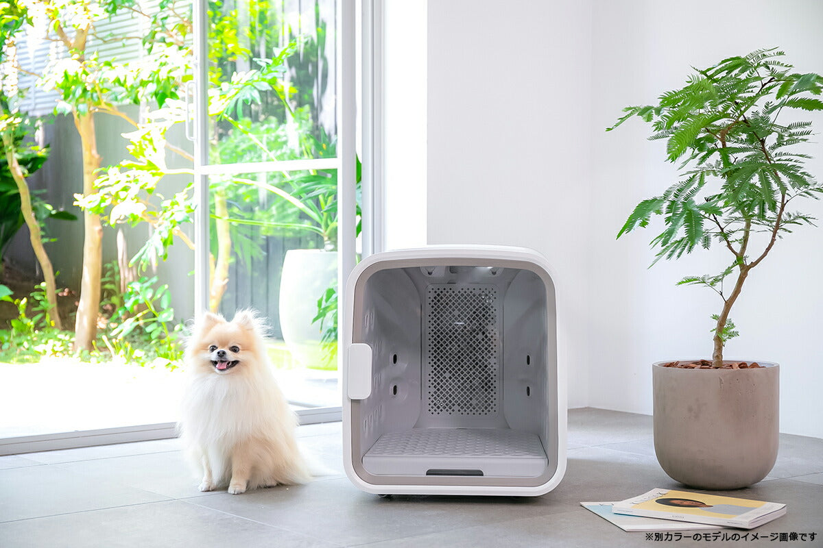ネロ nello ペットドライルーム 3年物損付延長保証付き ミント 犬 猫 ドライヤー エアシャワー ハウス 日本製 送風 温風 静音 室内 分解丸洗いOK キャスター付き