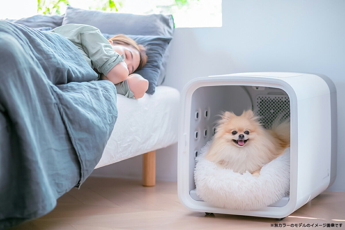 ネロ nello ペットドライルーム 3年物損付延長保証付き ミント 犬 猫 ドライヤー エアシャワー ハウス 日本製 送風 温風 静音 室内 分解丸洗いOK キャスター付き