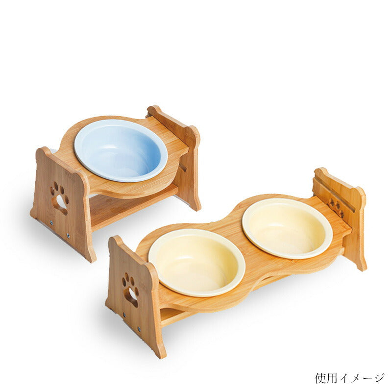 Petifam ペティファーム 陶器製バンブースタンド用フードボウル単品 ブルー