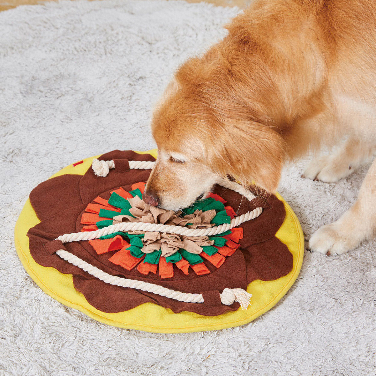 ペティオ カツオ踊るお好み焼きのノーズワークマット 犬用 おもちゃ 知育トイ