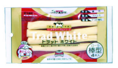 ペッツルート トラッドホワイトガム 棒型 4本 犬用品/ペットグッズ/ペット用品