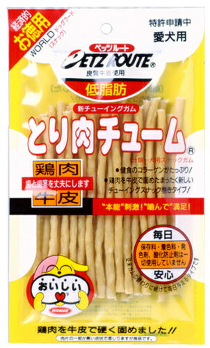 ペッツルート とり肉チューム S 棒型 27本 犬用品/ペットグッズ/ペット用品