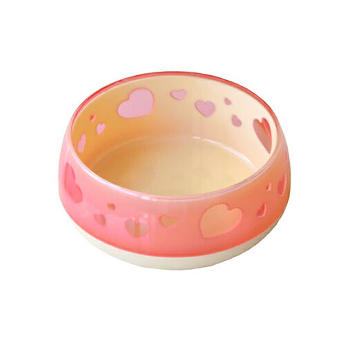 ペッツルート おいしく見えるワン食器 S ピンクハート ピンク 300ml 犬用品/ペットグッズ/ペット用品
