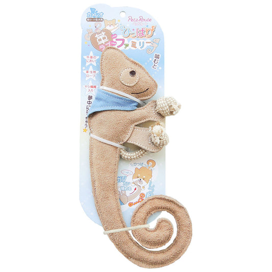 ペッツルート 革ラブファミリー ひっぱり カメレオ(犬用おもちゃ ドッグトイ ドッグトーイ)