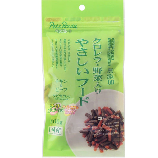 ペッツルート クロレラ・野菜入り やさしいフード ライト 100g