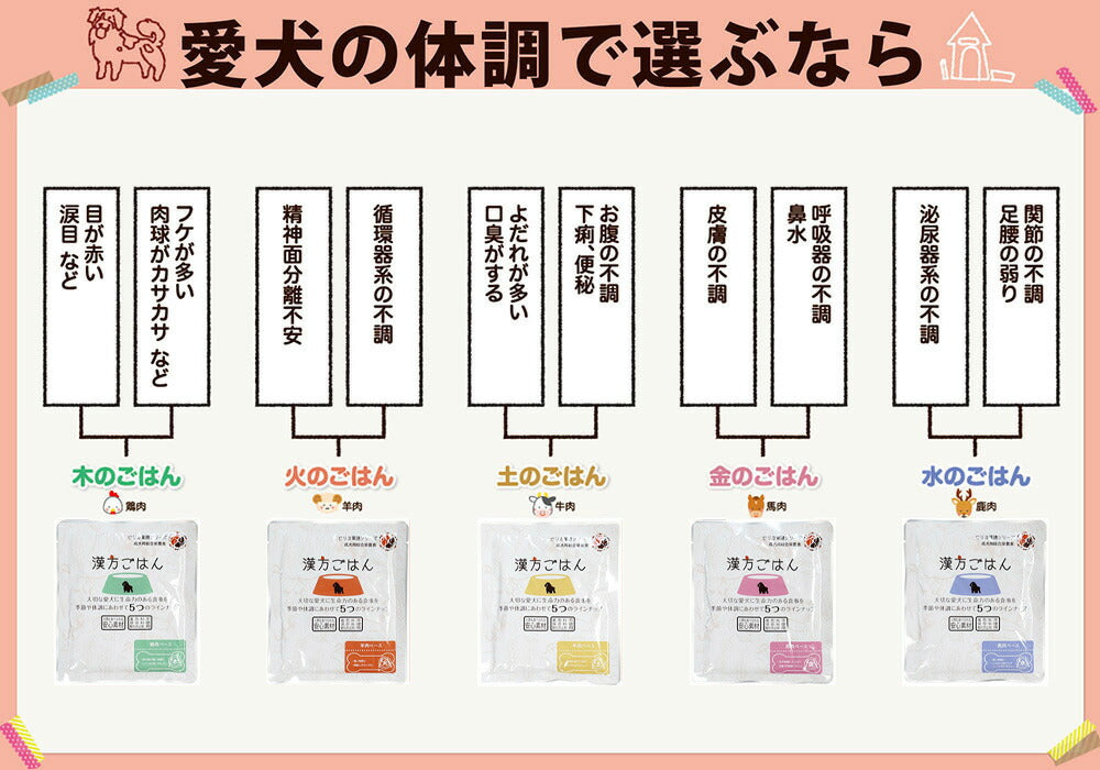 漢方ごはん改めげんかつごはん レトルトタイプ 水(鹿肉ベース) 80g ドッグフード ウェットフード 無添加