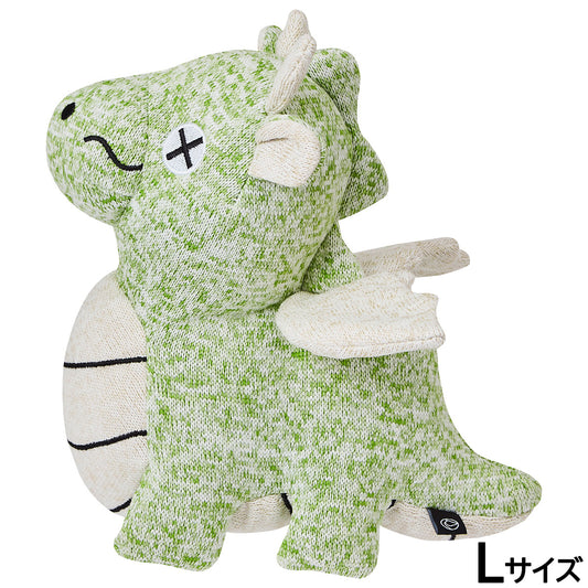 FAD 干支プラッシュトイ ドラゴン ワイド 犬用おもちゃ 限定品 L グリーン 音が鳴る ペット用おもちゃ 辰年