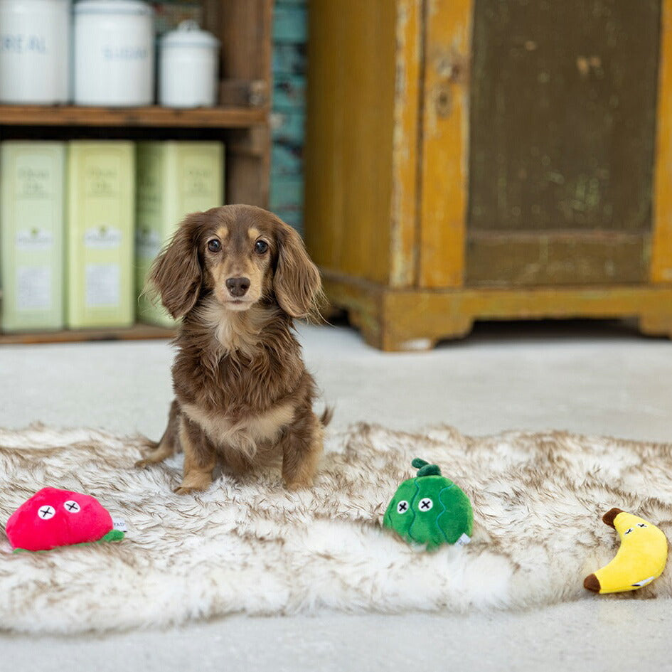 ファッドプラス FAD+ ファーム プラッシュトイ バナナ犬用おもちゃ ドッグトーイ ぬいぐるみ スクイーズ