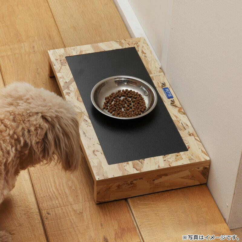 PETTO(ペットト)RICKY(リッキー)フードテーブル ブラック 関家具 フードテーブル フードボウル ペット 犬 猫 フードボウルスタンド 高さがある 脚付