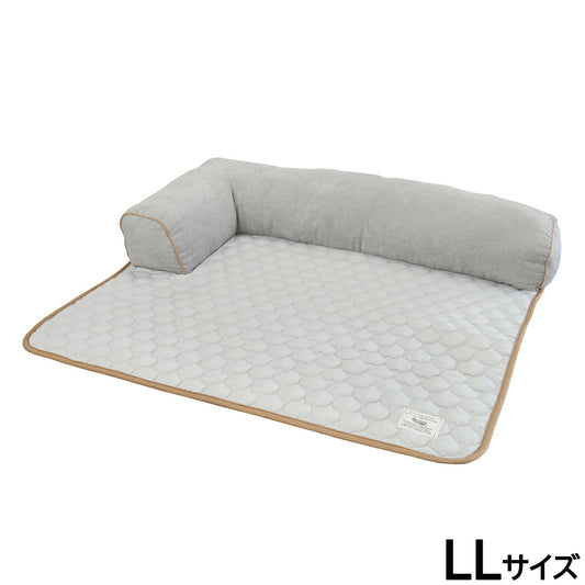 Homey コーデュロイ&キルトワイドベッド LL グレー【送料無料】