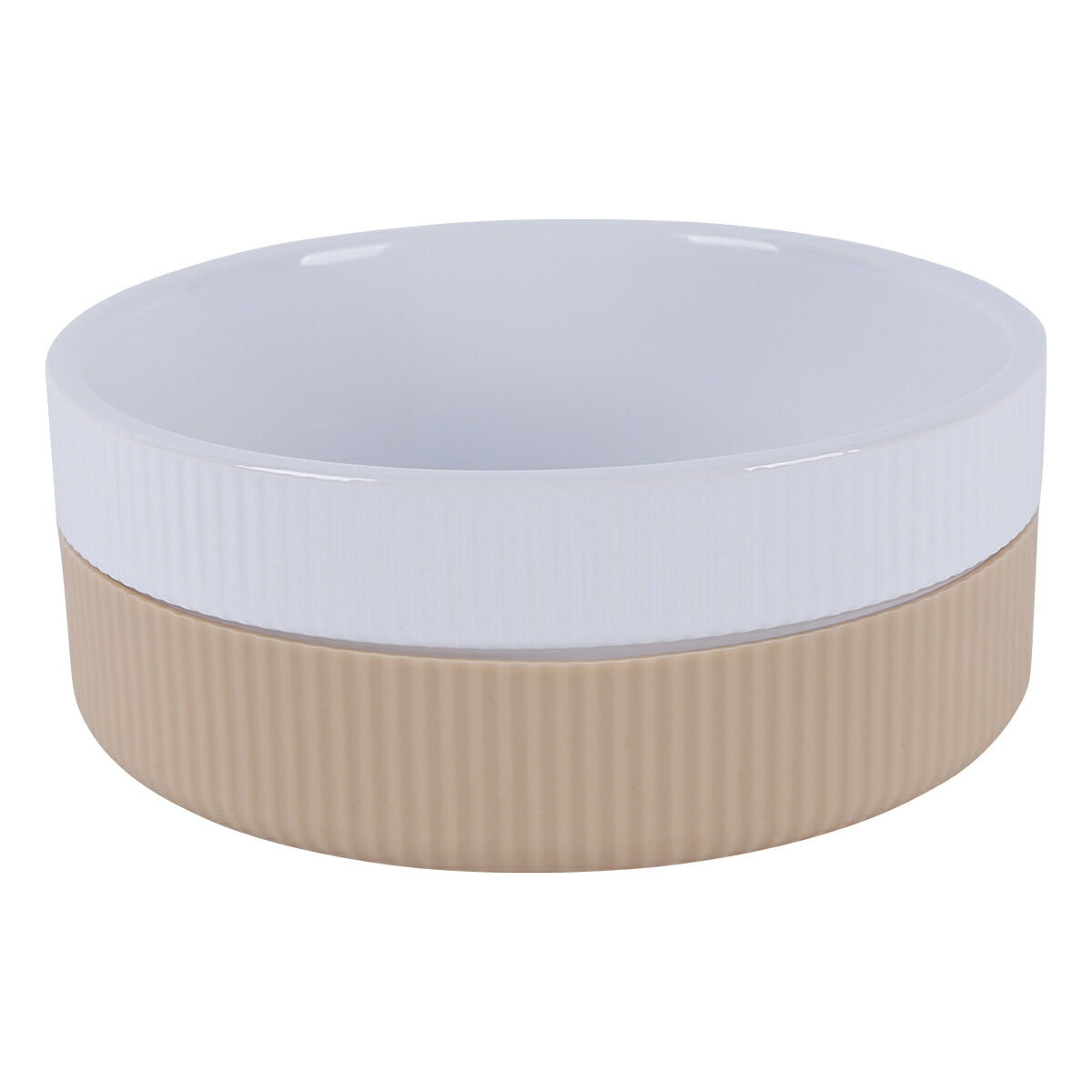 PLATZ Colore(コローレ) M フレッシュマッシュルーム フードボウル 犬 猫 食器 餌皿 陶器 すべり止め
