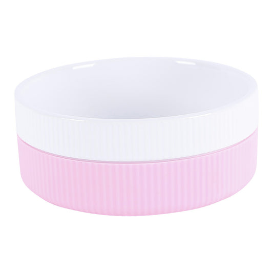 PLATZ Colore(コローレ) M ジューシーピーチ フードボウル 犬 猫 食器 餌皿 陶器 すべり止め