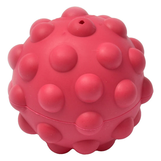 PLATZ アトミックボール ミニ レッド 犬 おもちゃ ボール トゲトゲ 音が鳴る 丈夫 ラバー 超小型犬