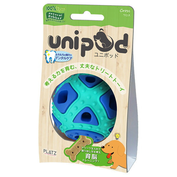 PLATZ unipod クロス ブルー 犬のおもちゃ 知育トイ