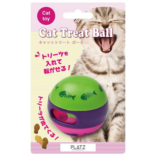 PLATZ キャットトリートボール 猫 おもちゃ ボール 知育トイ カラフル