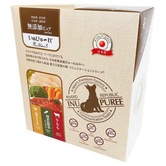 いぬぴゅ~れ 無添加ピュア PureValue5 バラエティボックス 60本(20本×3種)/1本あたり13g 犬用おやつ ドッグトリーツ