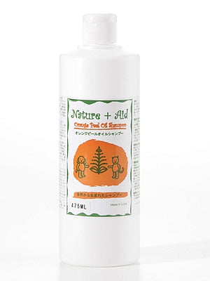 ネイチャーエイド(Nature+Aid) オレンジピールオイルシャンプー 475ml 犬用品/ペットグッズ/ペット用品